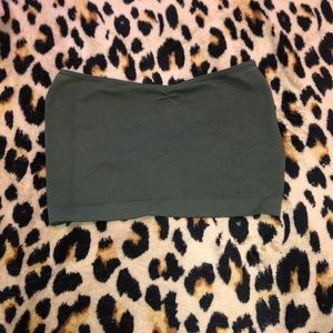 Olive Green tube top